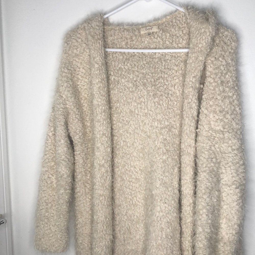 Chunky Fuzzy Hooded Sweater